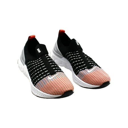 Nike React Phantom Run Flyknit 2 Running Shoe in Black/White/Orange/Green at Nordstrom, Size 6.5 Women's