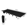 thumbnail image 4 of Trendix Camping Cot Outdoor Folding Bed Portable Compact Collapsible Tent Lightweight Easy Setup Sleeping Cot with Storage Bag, Supports 150kg (Khaki), 4 of 8