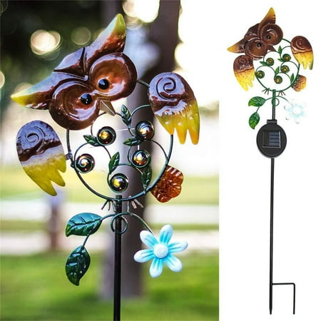 clearance Fake Owl Garden Lights LED Decoy Owl Lamp Auto On/Off Owl Night