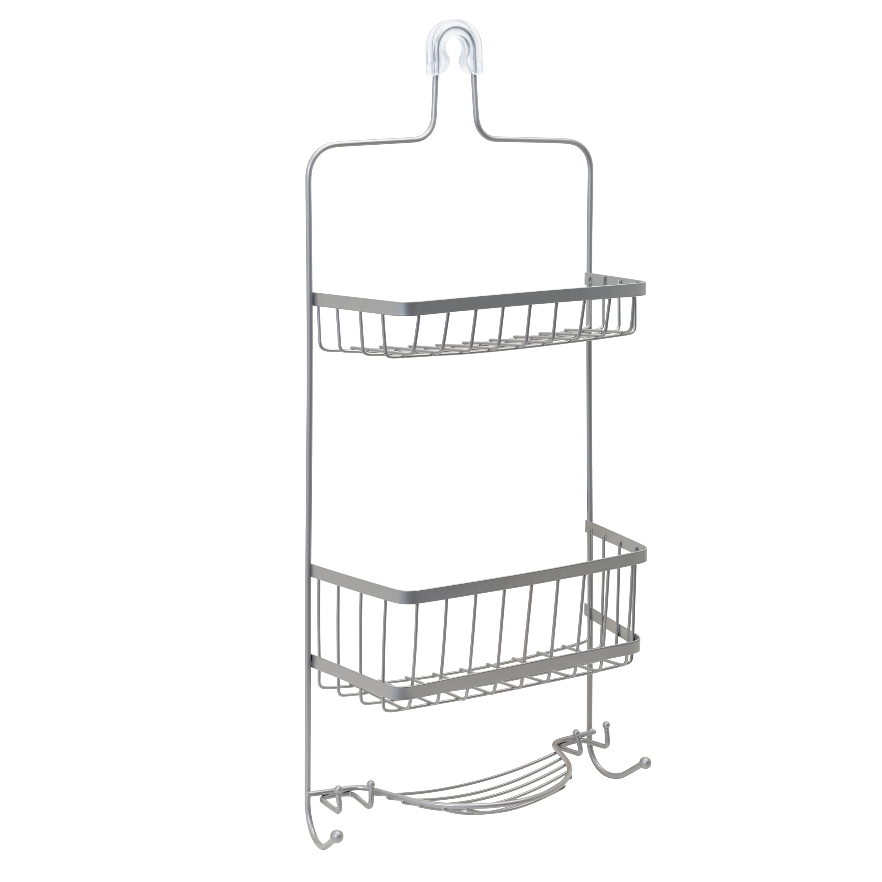 Mainstays RustResistant Shower Caddy, Satin Nickel