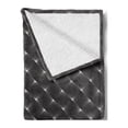 thumbnail image 2 of Lattice Soft Flannel Fleece Throw Blanket, Simple Graphic Composition with Thin Stripes Forming Zig Zag Shapes, Cozy Plush for Indoor and Outdoor Use, 50" x 60", Charcoal Grey Eggshell, by Ambesonne, 2 of 5