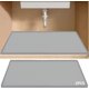 thumbnail image 1 of 2 PCS Tapete para Debajo del Fregadero - Resistente al Agua Silicona para Debajo del Fregadero, Protector de Gabinete (Gris), 1 of 4
