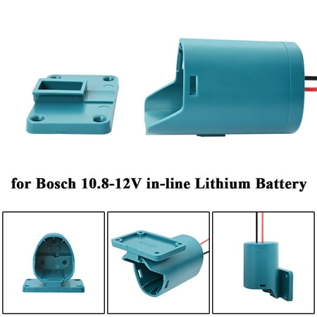 

ALLTIMES Battery Adapter PC+ABS 14AWG Power Connector Dock Holder for Bosch 10.8-12V in-line Lithium Battery