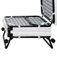 thumbnail image 2 of Resenkos Portable Folding Guest Bed Ottoman with Mattress, White, 2 of 8