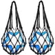 thumbnail image 4 of Greeniant Bolsa de malla para pelotas, 2 piezas, almacenamiento de red de fútbol, soporte de transporte, bolsa de fútbol, Deportes y aire libre Negro, 4 of 6
