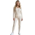 thumbnail image 1 of Conjunto Mujer 2 Piezas Blusa Manga Larga Y Pants Ajuste Cómodo Casual, 1 of 5