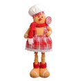 thumbnail image 2 of SUSUchens Muñeco de peluche de jengibre para decoración navideña con patas extensibles, muñeco de jengibre suave para cocina, para fiesta de Navidad, decoración del hogar para mujeres, 2 of 8