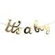 thumbnail image 2 of Banner de papel Yuarrent para colgar en la pared Baby Shower Oro es un chico, 2 of 6