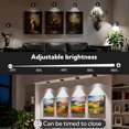 thumbnail image 3 of (4-Pack) Rechargeable Spotlight Indoor, Wireless LED Accent Lights with Remote & Timer, Dimmable Up Light for Indoor Plants, Artwork, Pictures & Trees, Stick on Mini Spotlights, 3 of 6