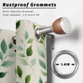 thumbnail image 2 of Outdoor Curtains for Patio Waterproof, Green Leaves Outdoor Privacy Panels Grommet, Watercolor Spring Botanical Country Beige Blackout Outside Curtains for Porch/Cabana 54"x84", 2 Panels, 2 of 8