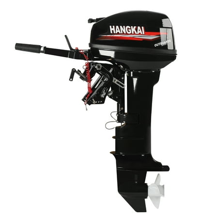 LOYALHEARTDY 18HP 500RPM 2 Stroke Outboard Motor Engine with Water Cooling System, Black