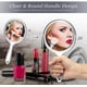 thumbnail image 5 of Espejo de mano Espejo de mano de doble cara Espejo de aumento 1X/2X con asa Espejo de mano transparente Espejo de maquillaje de forma redondeada, 5 of 7