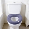 thumbnail image 1 of Warm Fleece Toilet Seat Cover with Handle, Reusable and Machine Washable, Easy to Install for Comfort and Hygiene, Universal Fit for All Toilets, 1 of 8