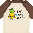thumbnail image 4 of Inktastic I Love My Auntie with Pineapple Boys Long Sleeve Baby Bodysuit, 4 of 5