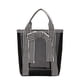 thumbnail image 2 of Bolso tote de malla transparente para mujer | Bolso de hombro de nailon con aberturas | Bolso de viaje y compras de gran capacidad | Negro (S, M, L), 2 of 6