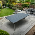 thumbnail image 4 of Four Seasons Courtyard Tuscany 72 x 39" Rectangular Aluminum Dining Table, 4 of 6
