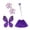 Purple, variant on Green Fairy Porch Goose Outfit 4 Piece Set For 19-23 Inch Lawn Geese Spring And Summer Decor With Wings Dress Headband And Magic Wand For Yard And Front Porch
