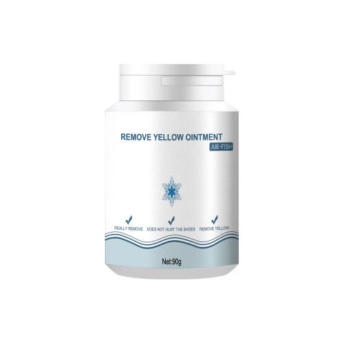 Gel Limpiador Jue-Fish para Calzado, Removedor de Manchas y Oxidación, Fórmula con Enzimas Blanqueadoras para Tenis y Zapatos Blancos, Contenido 90g, Uso en Hogar