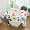 thumbnail image 2 of Yayeee Tablecloths 60" x 120" Rectangle Wrinkle Resistant Party Table Cover, Cute Easter Eggs, 2 of 8