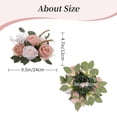 thumbnail image 4 of Blosmon Wedding Fake Flower Ball for Centerpiece Table Decoration 2 Pcs Dusty Pink Artificial Rose Kissing Balls Flores Bouquet Arrangement for Home Party Events Dinning DIY Decor, 4 of 8