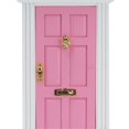 thumbnail image 4 of 1:12 Dollhouse Wooden Door Exquisite Miniature Door Furniture Model Pretend Play ToyPink, 4 of 4