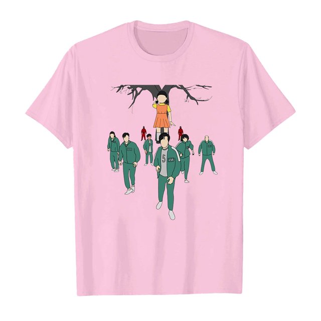 LILELIS Squid Game Kids Fashion Game Theme Printed T Shirt