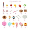 thumbnail image 5 of Mundo Toys Pretend Birthday Cake Play Food Set, 75-Piece Pink Cutting Cake Set, Ages 3+, 5 of 8