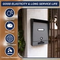 thumbnail image 4 of Uxcell Door Lock Dust Cover, 12Pcs Pull Panel Cam Lock Dust Cover Plastic Waterproof Caps for Cam Lock Switch Cabinet Power Cabinet Control Distribution Cabinet, Black, 4 of 7