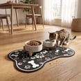 thumbnail image 5 of Pet Food Mat 19.69x11.81in Diatomaceous Earth Quick Dry Absorbent Wipe Clean Dog Cat Feeding Bowl Pad for Floor Cat Litter Mat by MPOISVA, 5 of 8