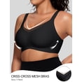 thumbnail image 2 of Sujetador inalámbrico OEAK V Mesh Comfortable Support Black M, 2 of 7