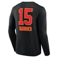 thumbnail image 3 of Men's Patrick Mahomes Black Kansas City Chiefs Team Wordmark Player Name & Number Long Sleeve T-Shirt, 3 of 3