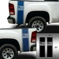 thumbnail image 2 of American USA Flag Racing Stripes Rear Truck Bed Vinyl Decal Sticker Styling Straight Lines Sport Lines Compatible with Most Pickup Trucks Back Graphic Sporting (11" x 35", Blue), 2 of 8