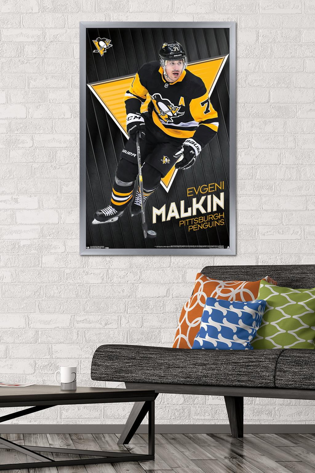 NHL Pittsburgh Penguins - Evgeni Malkin 19 Wall Poster, 22.375" x 34" Framed