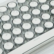 1 Set 108 Keys Crystal Round Keycap Set for Mechanical Keyboards Gaming white