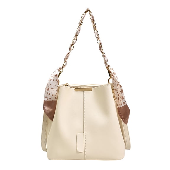 MUSOIE Crossbody Bucket Bag for Women Elegant Evening Shoulder Bag with Datchable Chain Strap