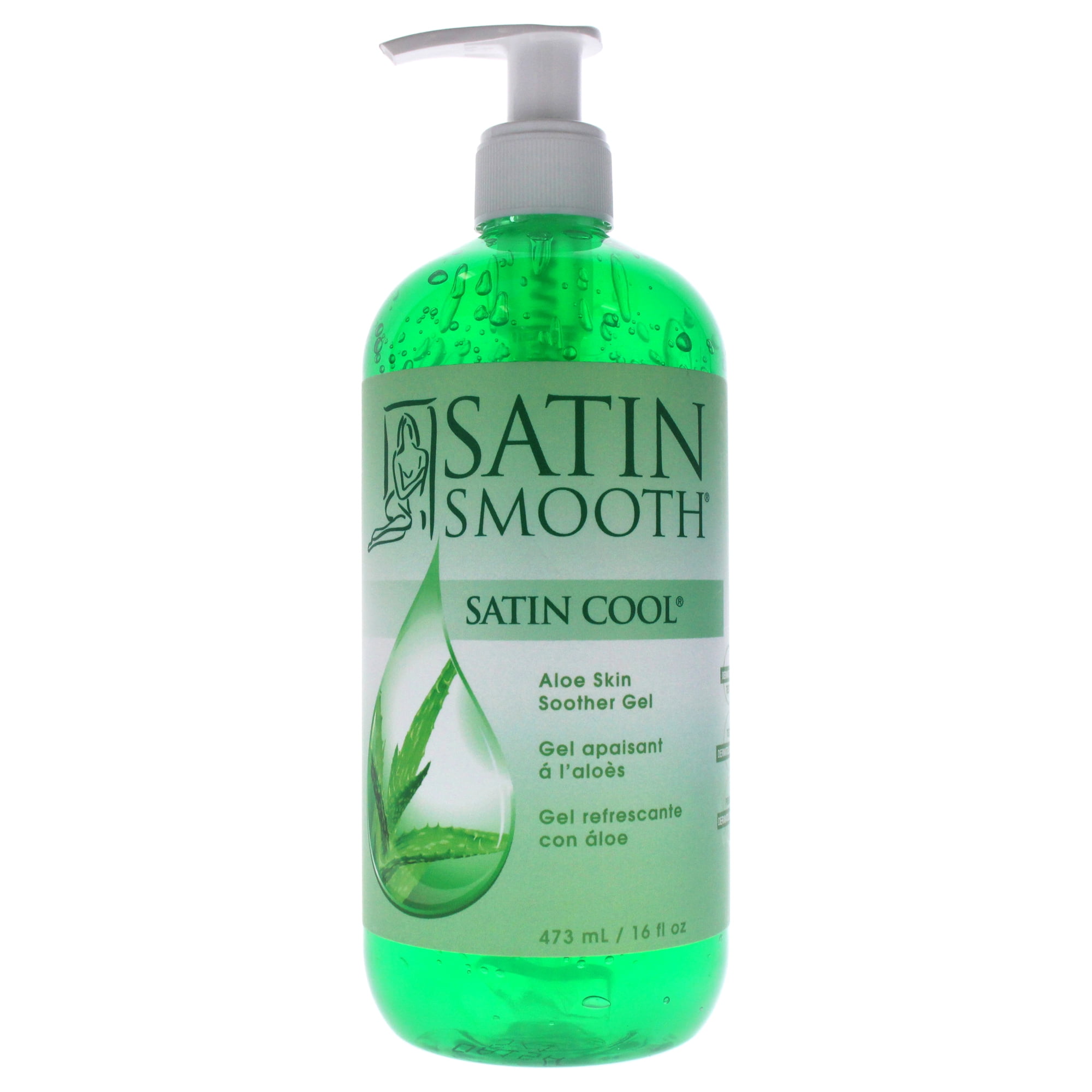 Satin Smooth Satin Cool Aloe Skin Soother Gel, 16 oz Gel