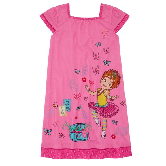 Disney Toddler Girls Pink Fancy Nancy Butterfly Nightgown Sleep Dress 3T