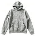 thumbnail image 4 of Warm Fleece Leopard Print Hoodie Pullover Women Y2K Vintage Oversized Long Sleeve Sweatshirt With Kangaroo Pocket Fall Casual Tops, 4 of 4