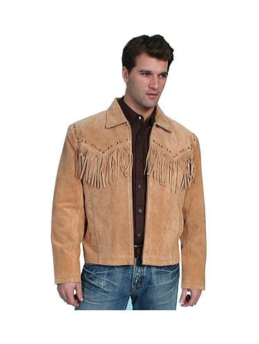 suede fringe jacket mens