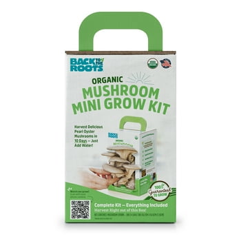 Back to the Roots  Pearl Oyster Mushroom Mini Grow Kit, 4 Pieces