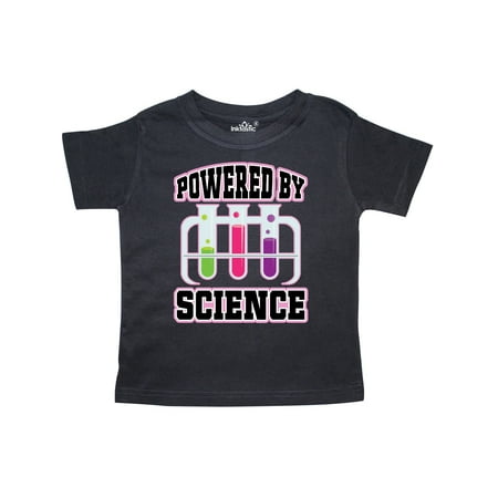 

Inktastic Powered By Science Gift Toddler Toddler Girl T-Shirt