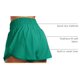 thumbnail image 4 of Shorts CRZ YOGA con Falda Superpuesta, Cintura Alta, Bolsillo con Cierre Verde M, 4 of 4