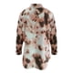 thumbnail image 5 of Abrigo de chaqueta con estampado personalizado de felpa suelta cálida de invierno de talla grande para mujer Fridja  po1333, 5 of 5