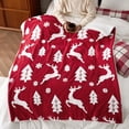 thumbnail image 3 of Manta de Navidad suave y cálida, Sherpa, sofá, cama, manta de invierno para Navidad, 3 of 4