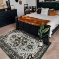 thumbnail image 3 of HAHDAXIA Boho Black Area Rugs - 3x5 Washable Rugs for Bedroom Non-Slip Low-Pile Rugs for Living Room Oriental Entryway Kitchen Rugs Small Throw Area Rug Capet for Office Bathroom Laundry Dini, 3 of 7
