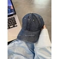 thumbnail image 6 of CoCopeaunts Wash Denim Baseball Cap For Women Spring Summer Ponytail Snapback Cap Men Soft Top Baseball Cap Cotton Outdoor Visor Cap Unisex, 6 of 6
