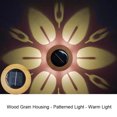 thumbnail image 2 of Lámpara de pared de jardín solar 600mAh LED IP44 Estampado de flores impermeable para decoración Hugtrwg Para estrenar, 2 of 7