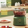 thumbnail image 5 of Multifunctional meat grinder, wireless electric cooking machine, household kitchen garlic masher, baby food supplement machine, stainless steel cutter head, 350ml capacity, removable and washable., 5 of 8