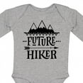thumbnail image 4 of Inktastic Future Hiker Kids Hiking Boys or Girls Long Sleeve Baby Bodysuit, 4 of 5