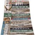 thumbnail image 6 of Birthday Gifts for Wife from Husband, to My Wife Blanket, Best Wife Presents, Romantic Gifts for Her, Weeding for Wife, Soft Wife Blanket for Couch 50x60 Inches, 6 of 6